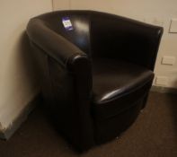 Leather Effect Tub Chair