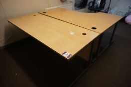 2 Various Oak Effect Office Desks