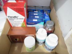 A mixed lot of 17 supplements to include Efamol Active Memory, Efalex Brain formula, Quest Omega 3 F