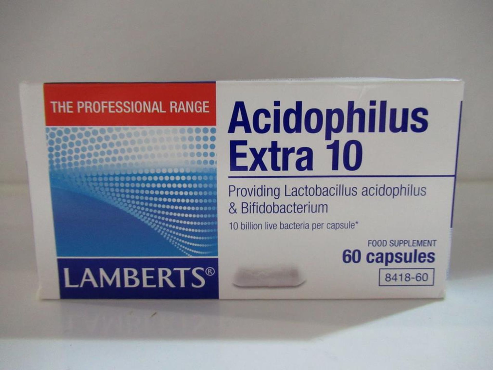 7 x boxes of 'Lamberts' Acidophilus Extra 10 capsules - Image 2 of 2