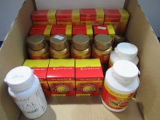 Selection of 'Bee Heath Propolis' products including lozenge's, cream capsules etc