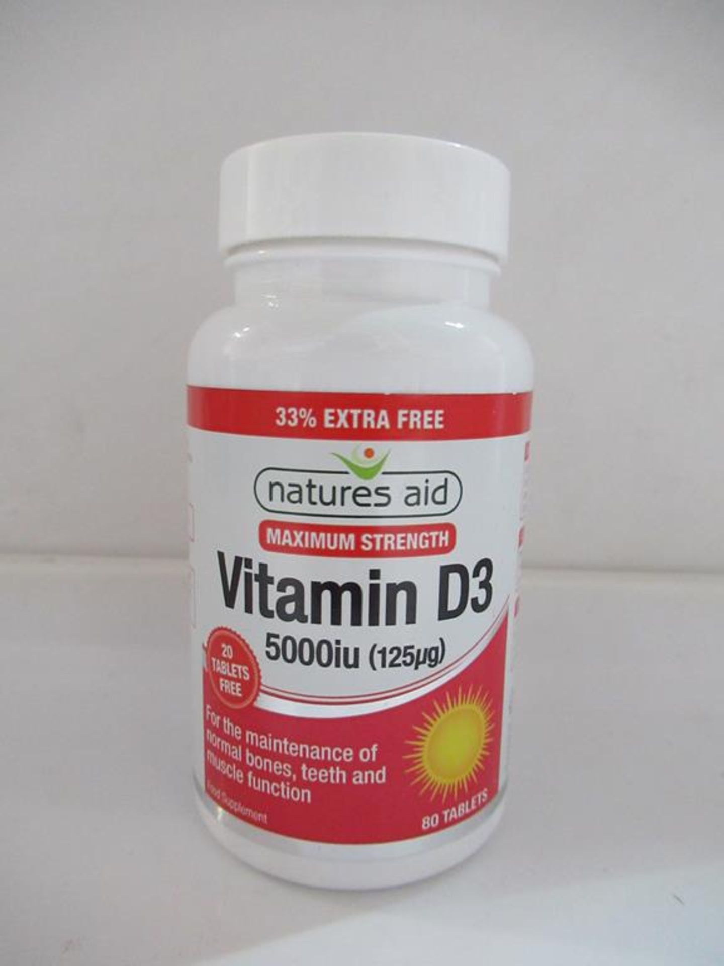 19 Natures Aid supplements to include: Vitamin D3, Evening Primrose Oil, 5-HTP Complex, Flaxseed Oil - Image 6 of 8