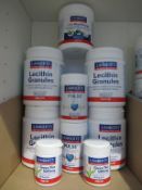 9 x 'Lamberts' capsules and granules of Green Tea, Orac Omega, Lecithin granules etc