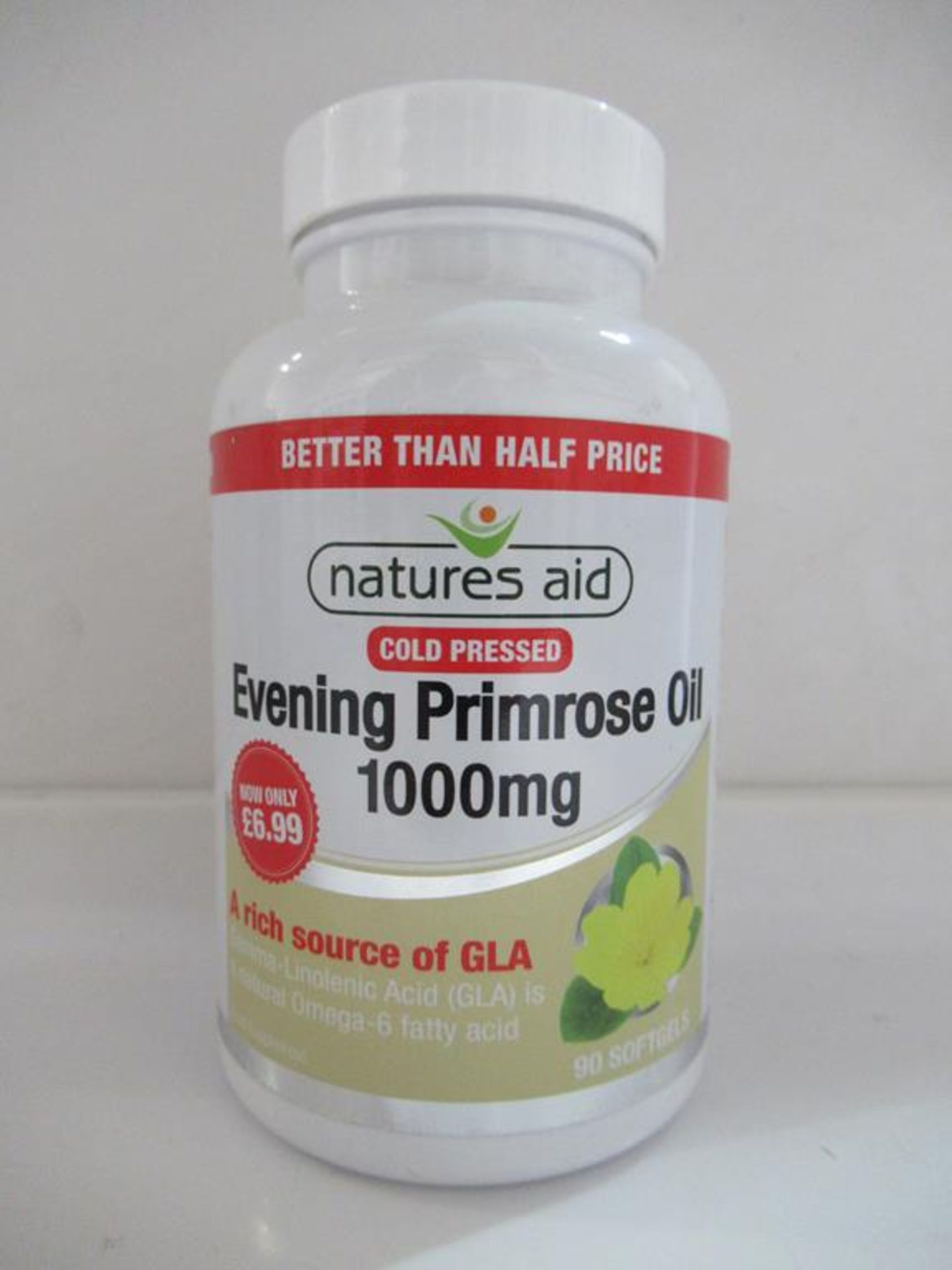 19 Natures Aid supplements to include: Vitamin D3, Evening Primrose Oil, 5-HTP Complex, Flaxseed Oil - Image 3 of 8