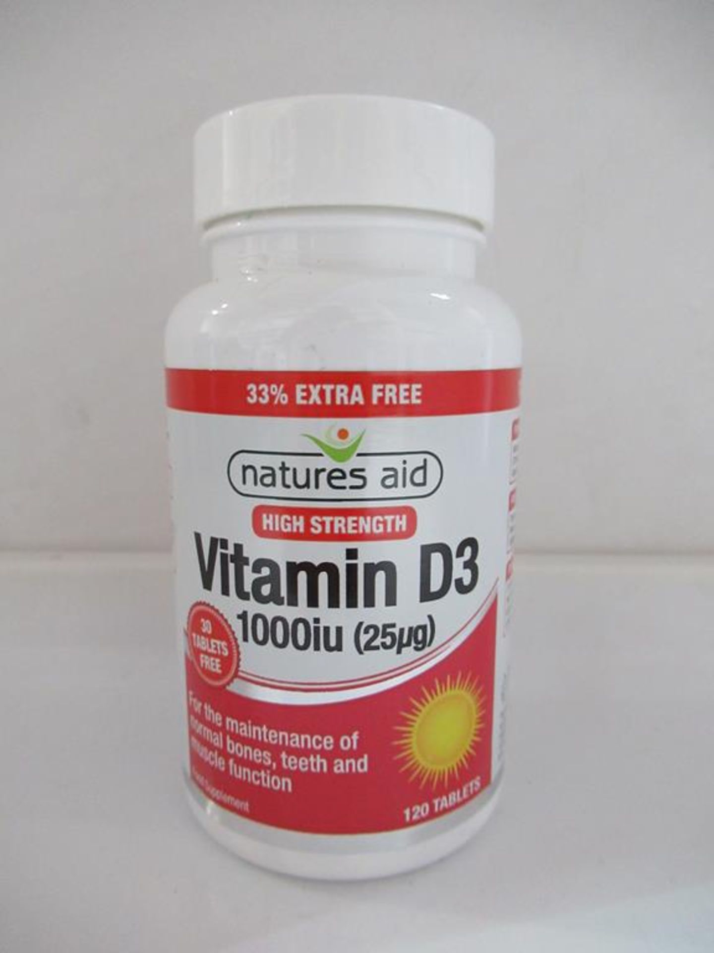 19 Natures Aid supplements to include: Vitamin D3, Evening Primrose Oil, 5-HTP Complex, Flaxseed Oil - Image 7 of 8