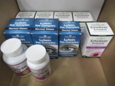 10 Natures Aid Products to include Echineeze (Echinacea), Co Enzyme Q10 and Lutein Eye Complex for n