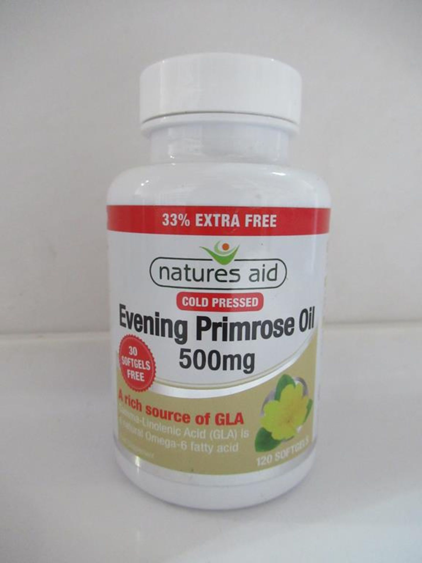 19 Natures Aid supplements to include: Vitamin D3, Evening Primrose Oil, 5-HTP Complex, Flaxseed Oil - Image 4 of 8