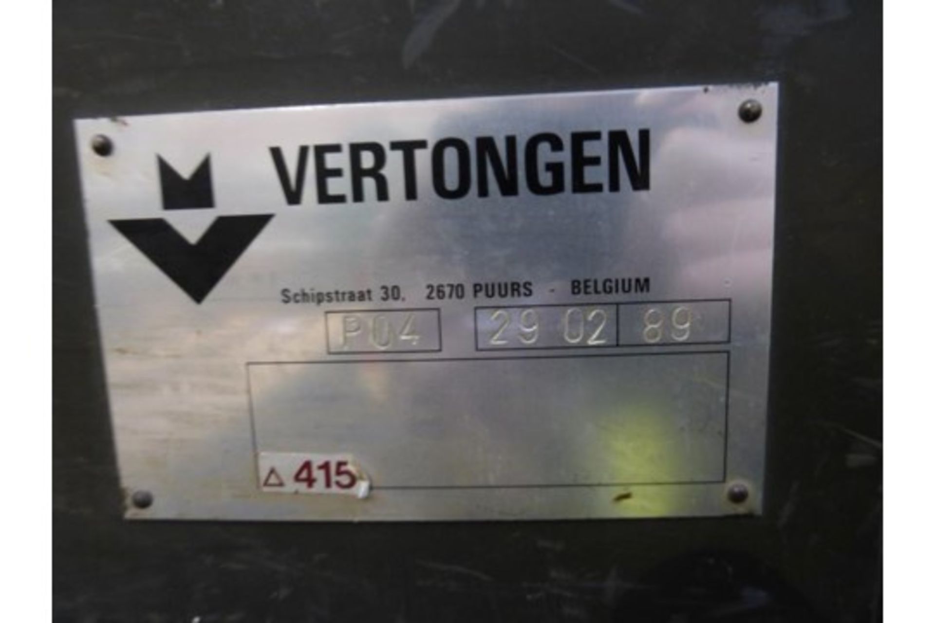 A Vertongen PO4 Single End Tenoner Machine YOM 1989 3PH - Image 4 of 7