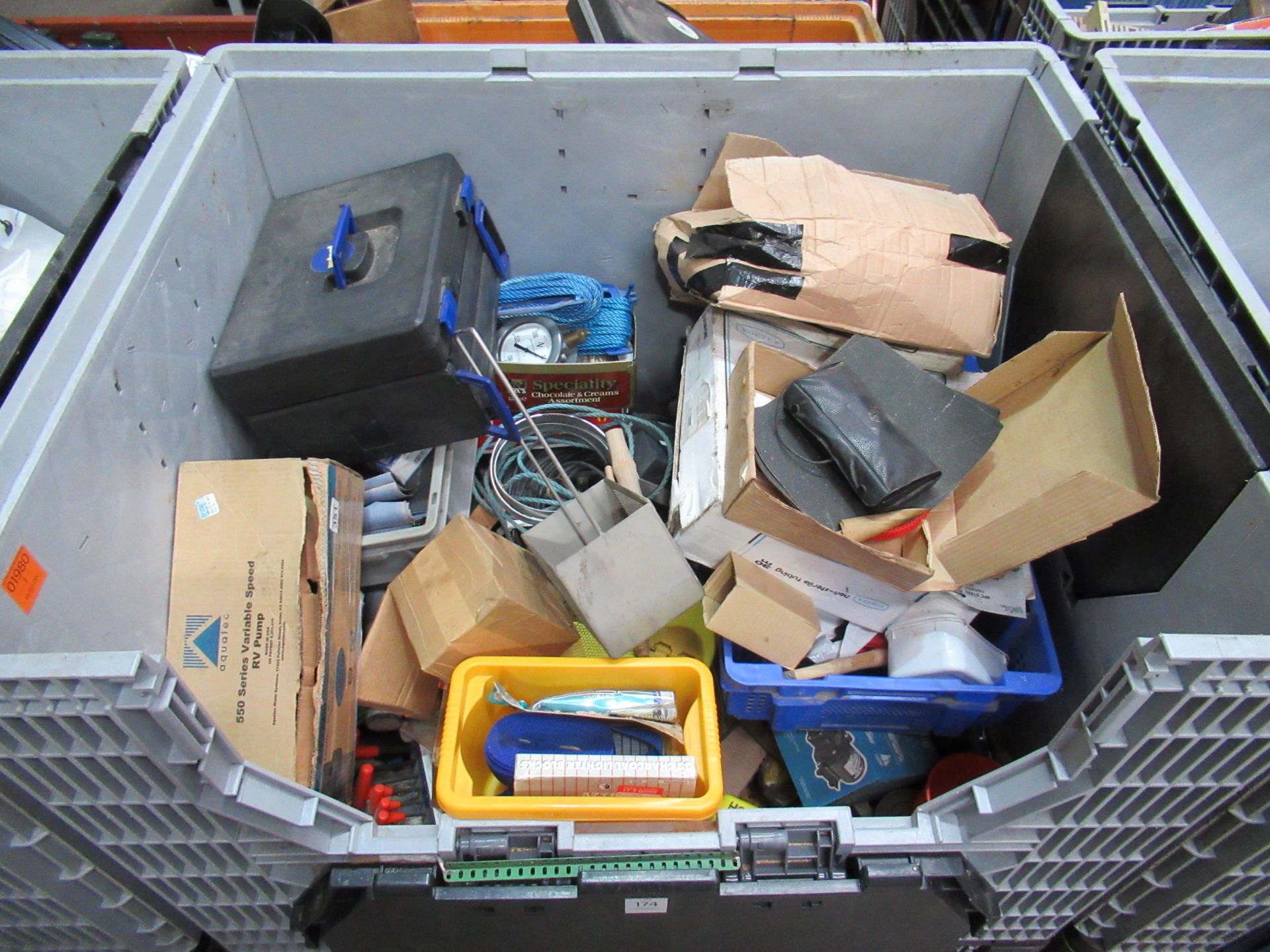 A stillage to include hand tools, garage and hobby equipment etc - stillage not included. Please not