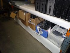 A Shelf to contain boxes of computer cables, telephones, printer etc.