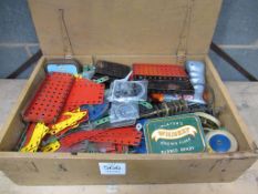 Box of Various Meccano Components