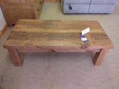 Rough sawn coffee table