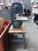 A Power Craft MIA 190 Stand Mounted Bandsaw 240v. Please note there is a £5 plus VAT Lift Out Fee on