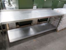 Large S/S Prep Table with undertier