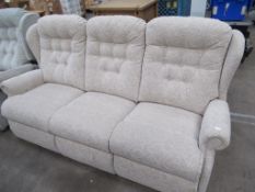 A Reclining Armchair with three seater sofa