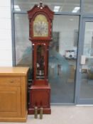 A Longcase clock with 'W.T. Parrot maker Hull' on face