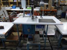 Mac Gregor M2 Resistance Welding System/Work Station with Schneider XPE Foot Control. Please note th