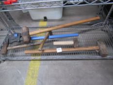 2 x Various Sledge Hammers, 2 x Lump Hammers and R
