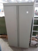 A 2 door Metal Storage Cabinet