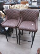 4 x Leatherette Barstools in two styles