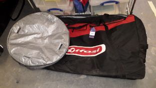 Tifosi Cycle Travel Bag containing 2 Wheel Covers