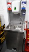 Parry Stainless Steel Mobile Hand Wash Basin
