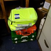 Selection of equipment bags and boxes