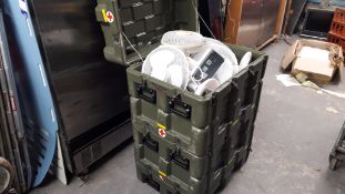 3 x Hardigg Cases containing Quantity of Fans