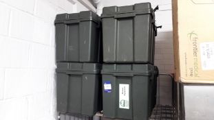4 x Large Green Storage Boxes