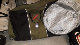 Cycle Travel Bag containing 2 Wheel Covers