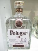 3 x bottles of Polugar 'rye & wheat' vodka