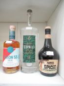 3 x bottles of rum (1 x Union 55, 1x Copali white, 1 x Alamea 'spiced') rum