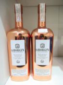2 x bottles of de Borgen 'before gin' genever