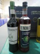 3 x bottles of Rinomato, 1 x L'Aperitivo Deciso, 2 x Americano Blanco and 1 x bottle of Vermouth des