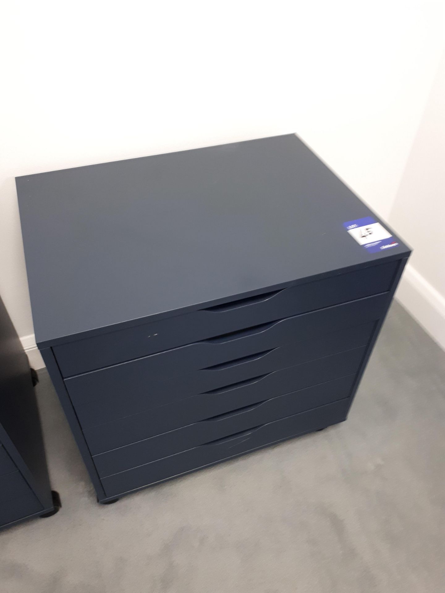 Grey Laminate 6 Drawer Chest