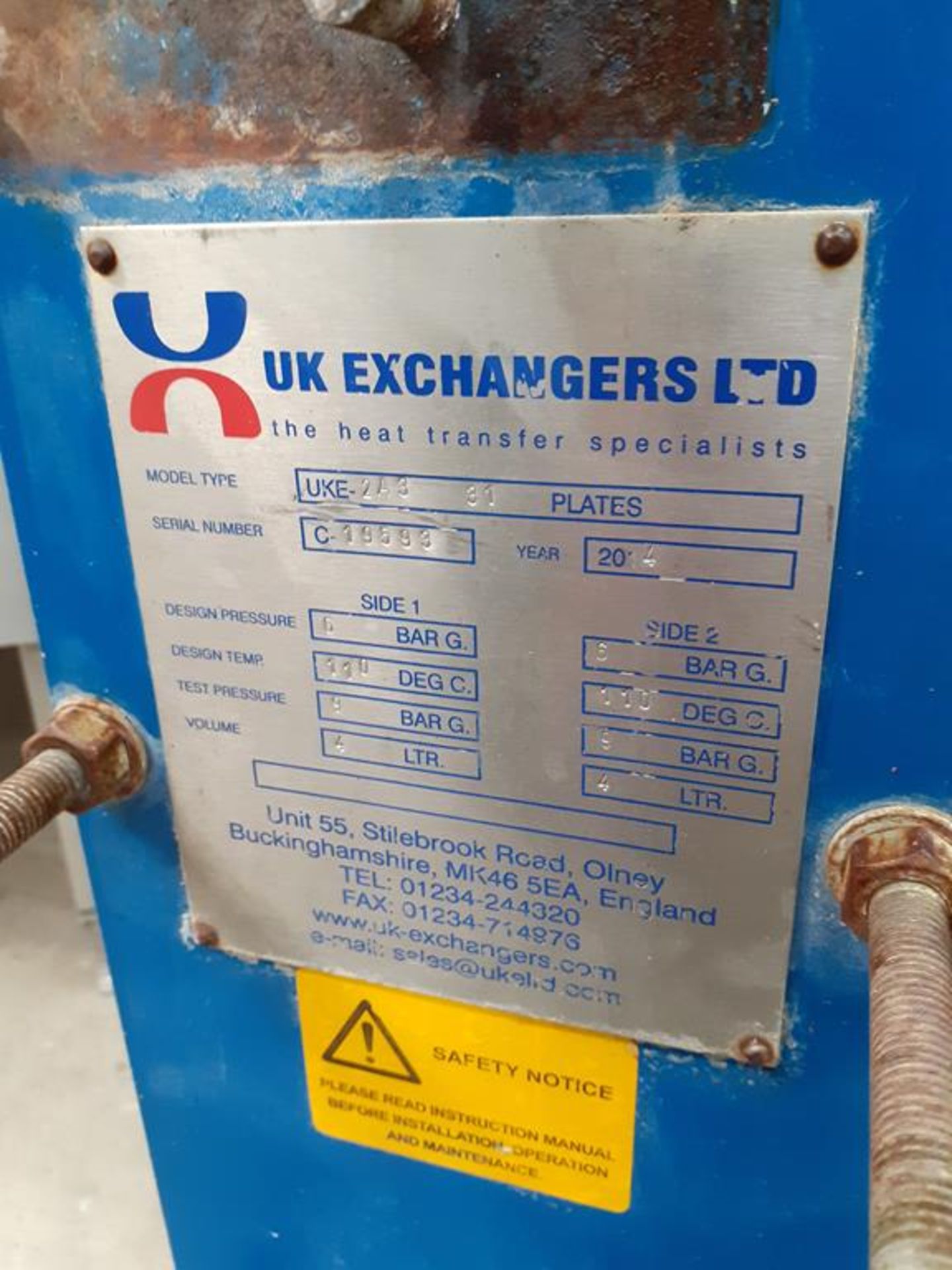 UKE - 2A3 Heat Exchanger - Image 2 of 5