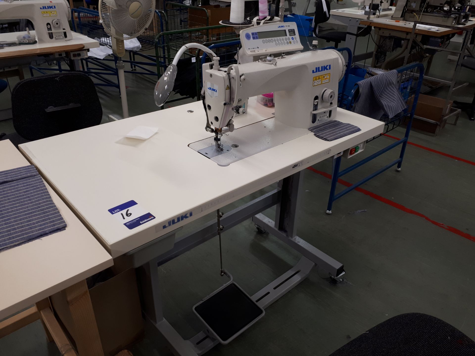 Juki DDL-9000B-SS Sewing Machine, Serial Number 8DOGJ12667 WB with LP-180