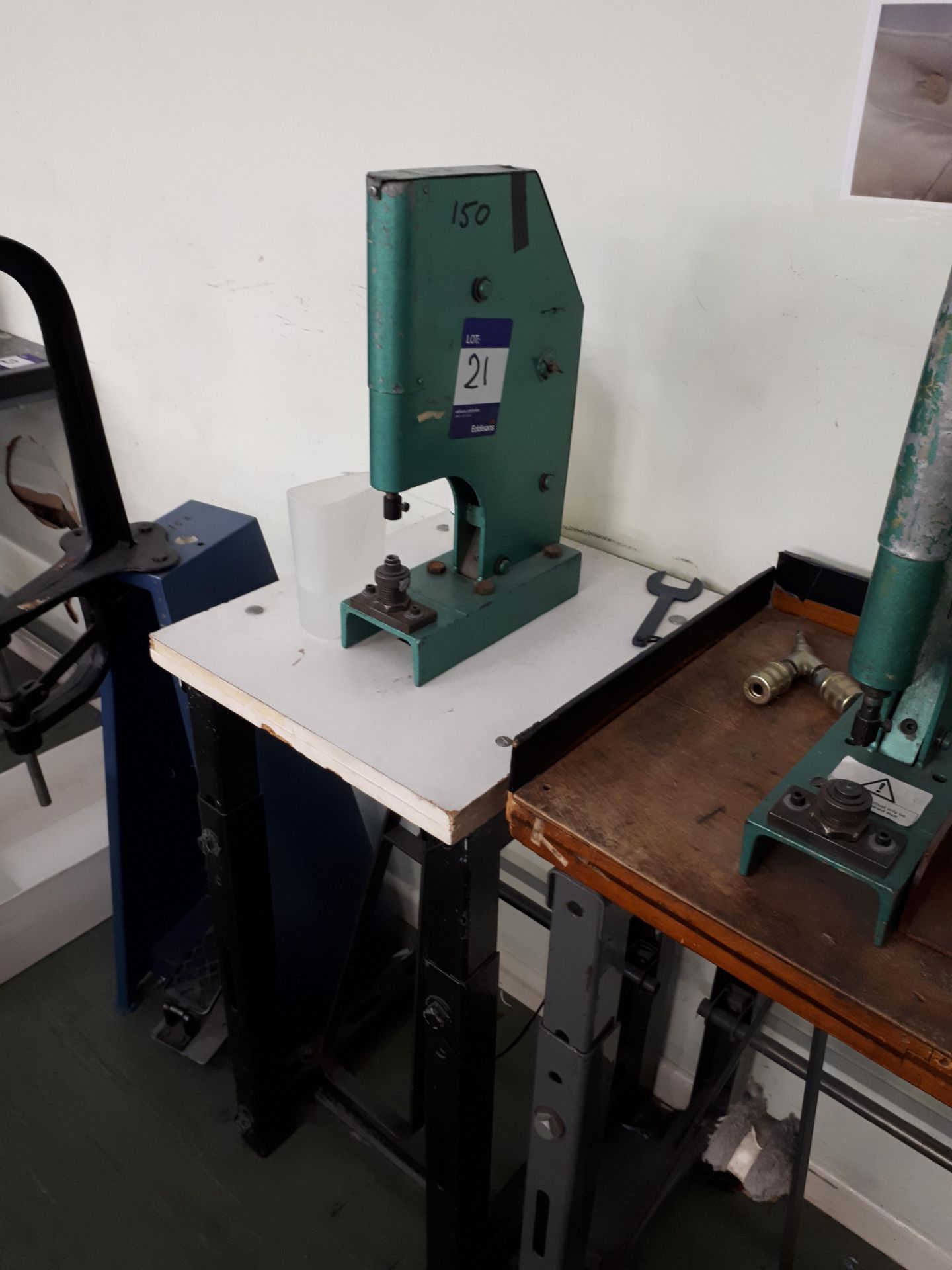 Bench Mounted with 2 Treadle Created Popper Insert