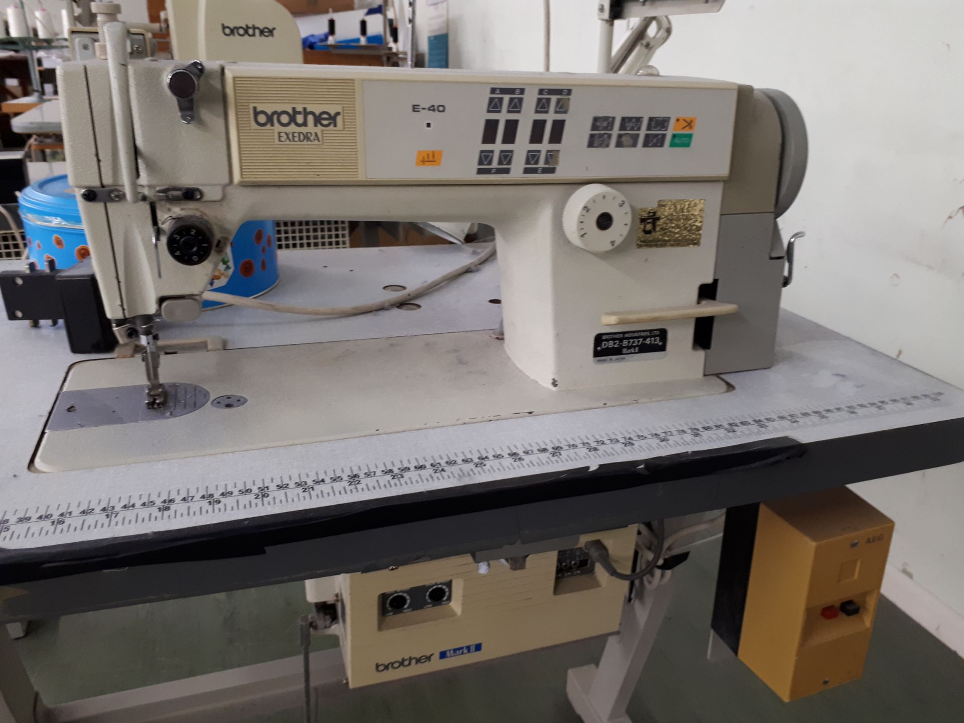 Brother DB2-B737-413 MKII Sewing Machine, Serial Number 24581332 - Image 2 of 2