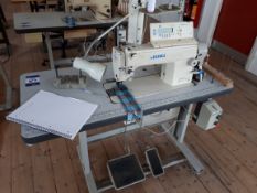 Juki DLU-5490N-7 Sewing Machine & Juki MB-373 Button Machine