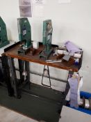 Bench Mounted with 2 Treadle Created Popper Inserters
