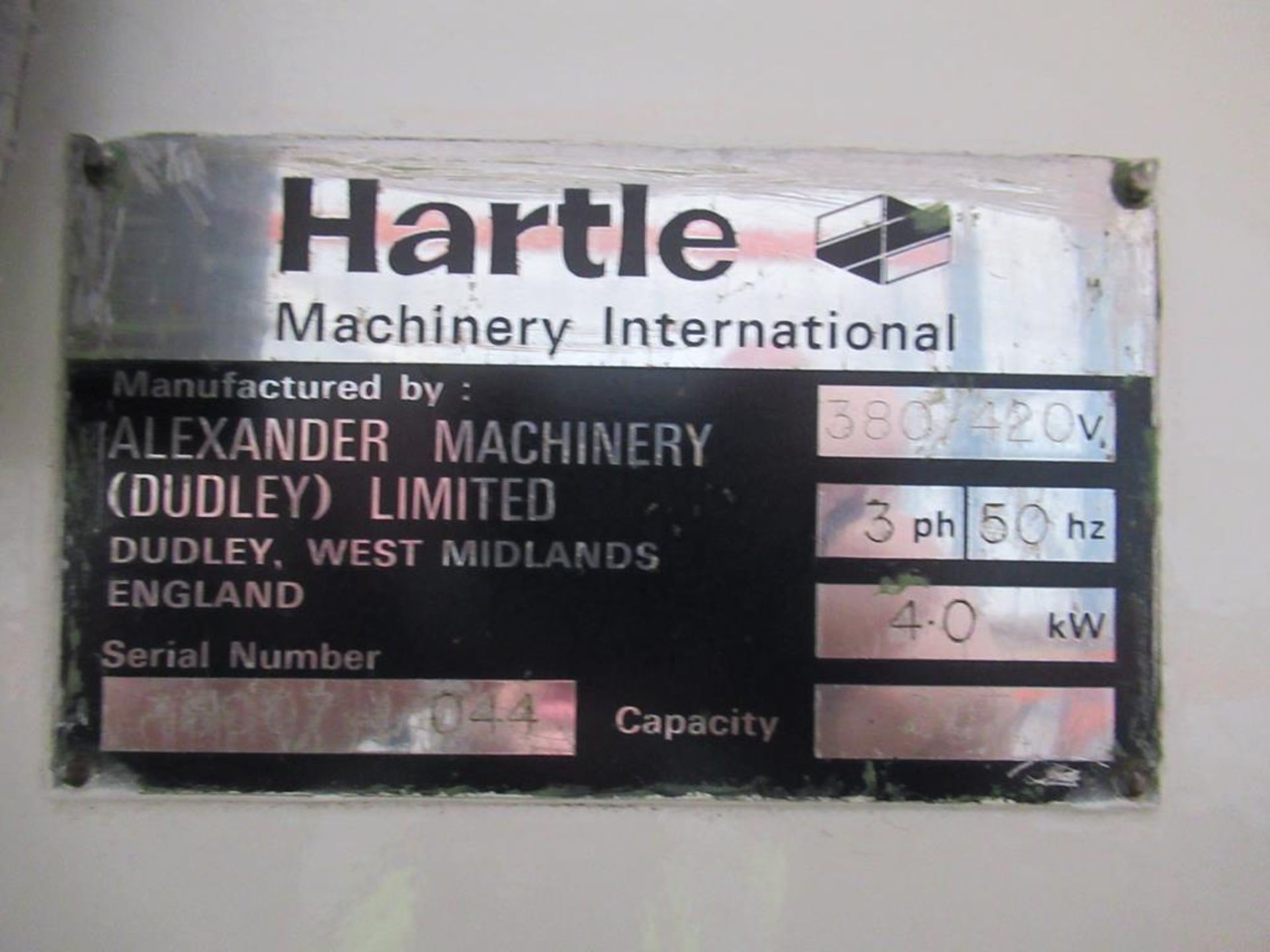 Harte/Alexander Machinery Engineering Fly Press - Image 3 of 8