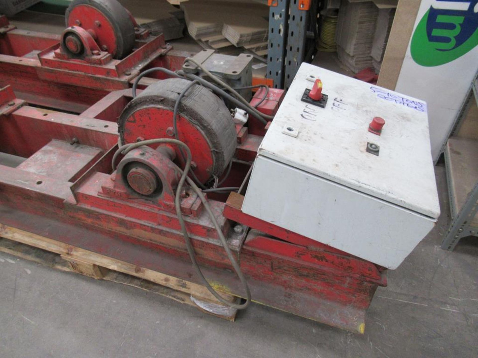 Pair of heavy duty stock motor driven stock/welding roller/rotators - Image 2 of 5