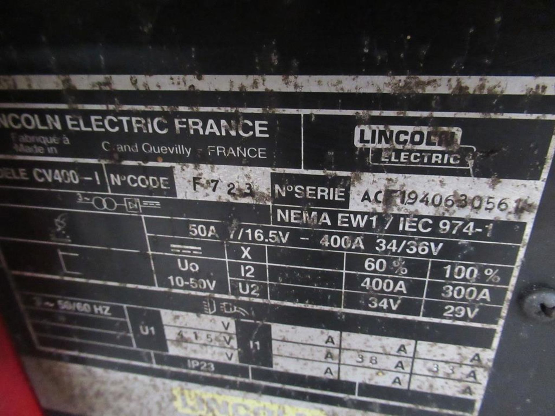 Lincoln LN-742 electric welder - Image 3 of 4