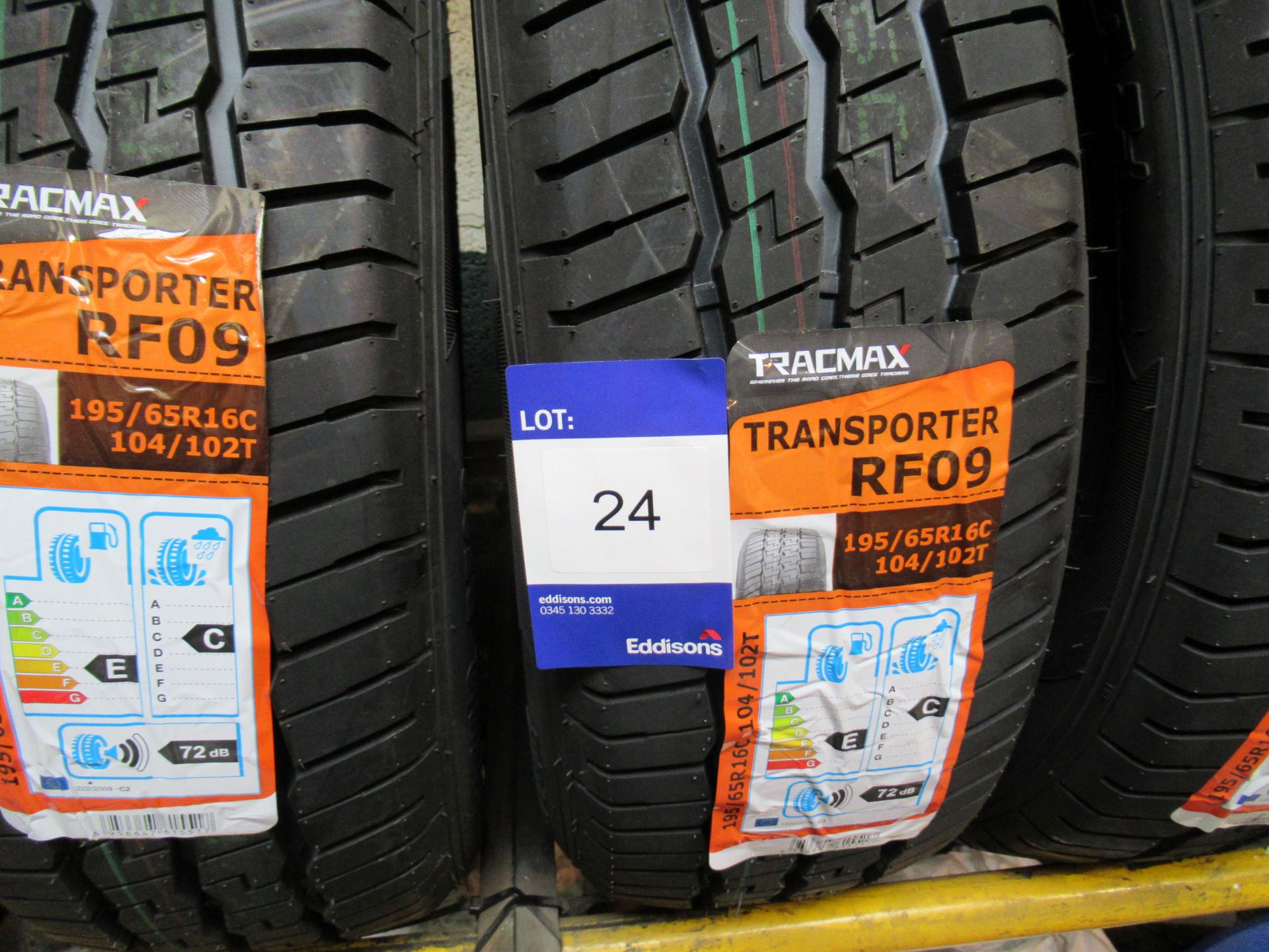 3 x Tracmax 195/65x15 8 PR Tyres