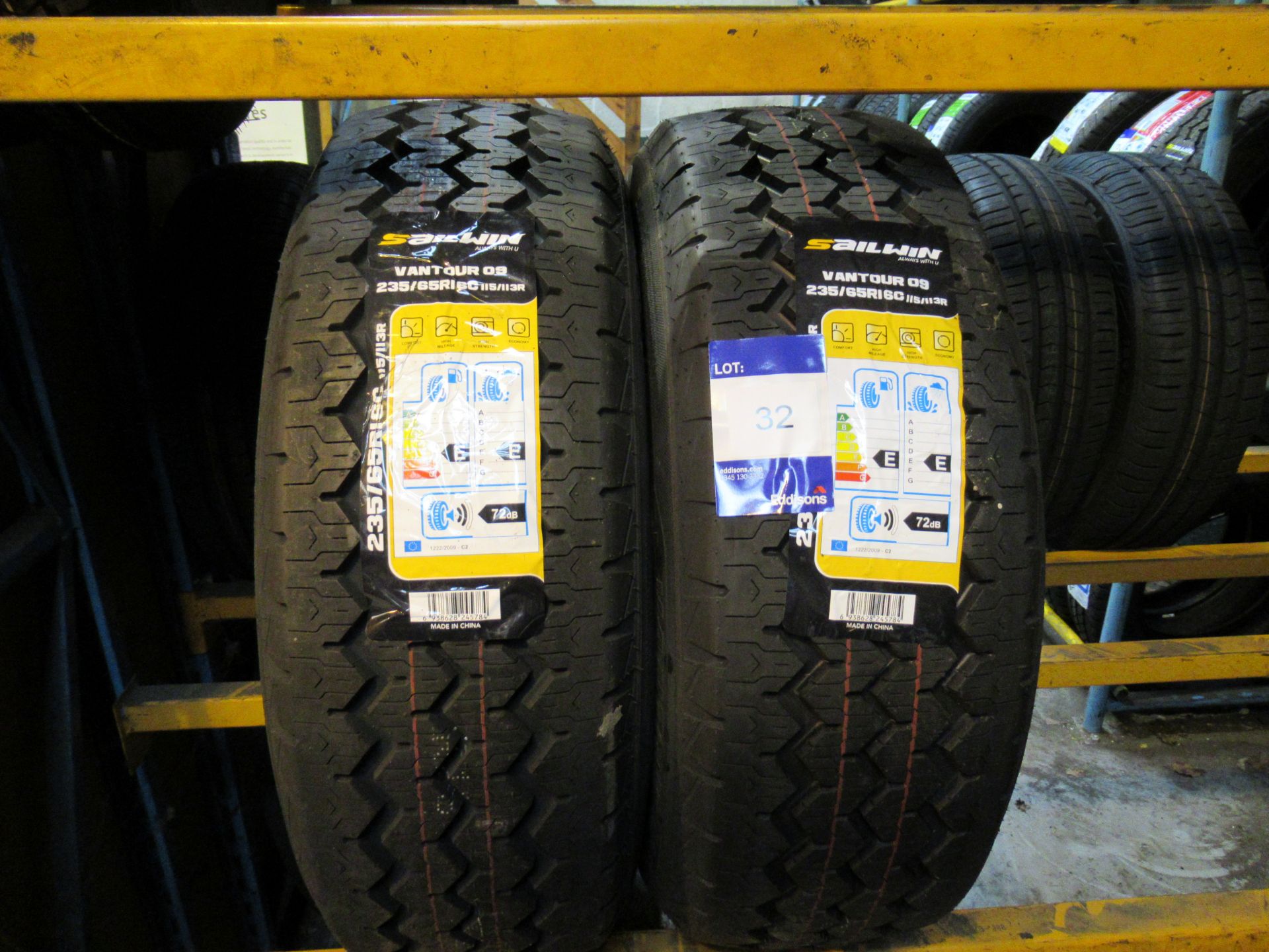 2 x Sailwin 235/65/16 8 PR Tyres