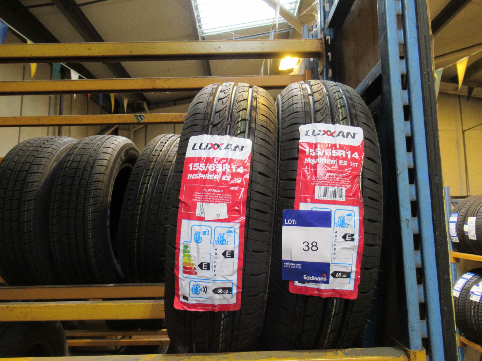 2 x Lussan 155/65x14 Tyres