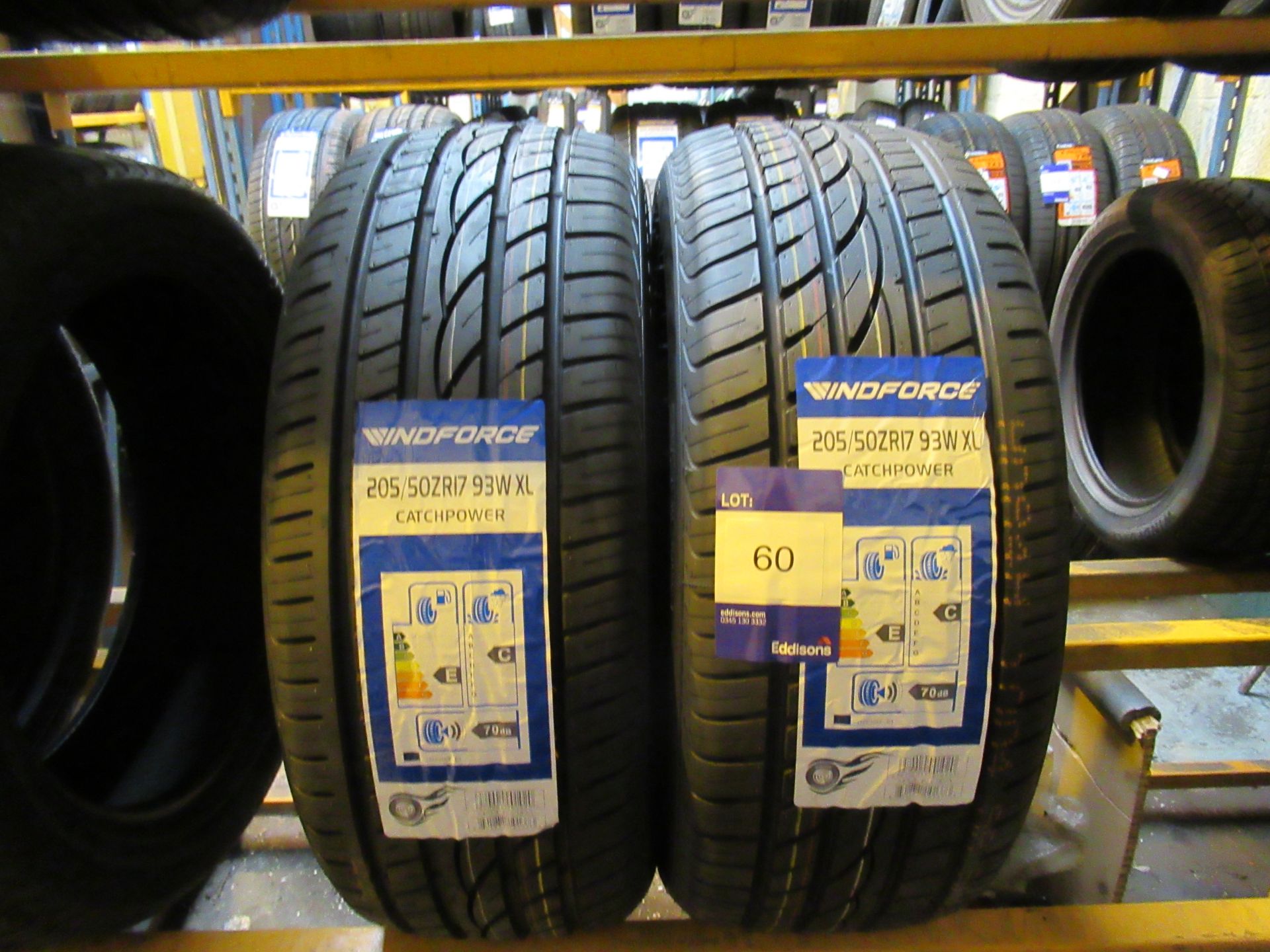 2 x Windforce 205/50x17 Tyres