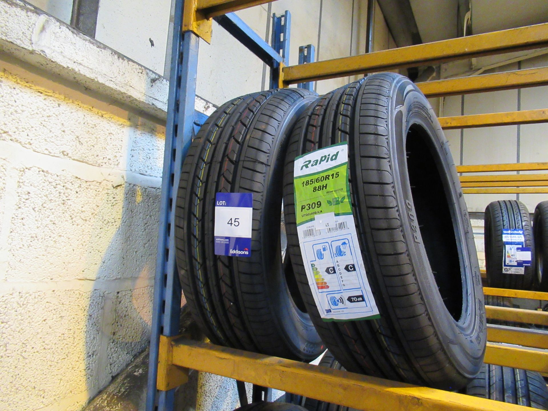 2 x Rapid 185/60x15 Tyres