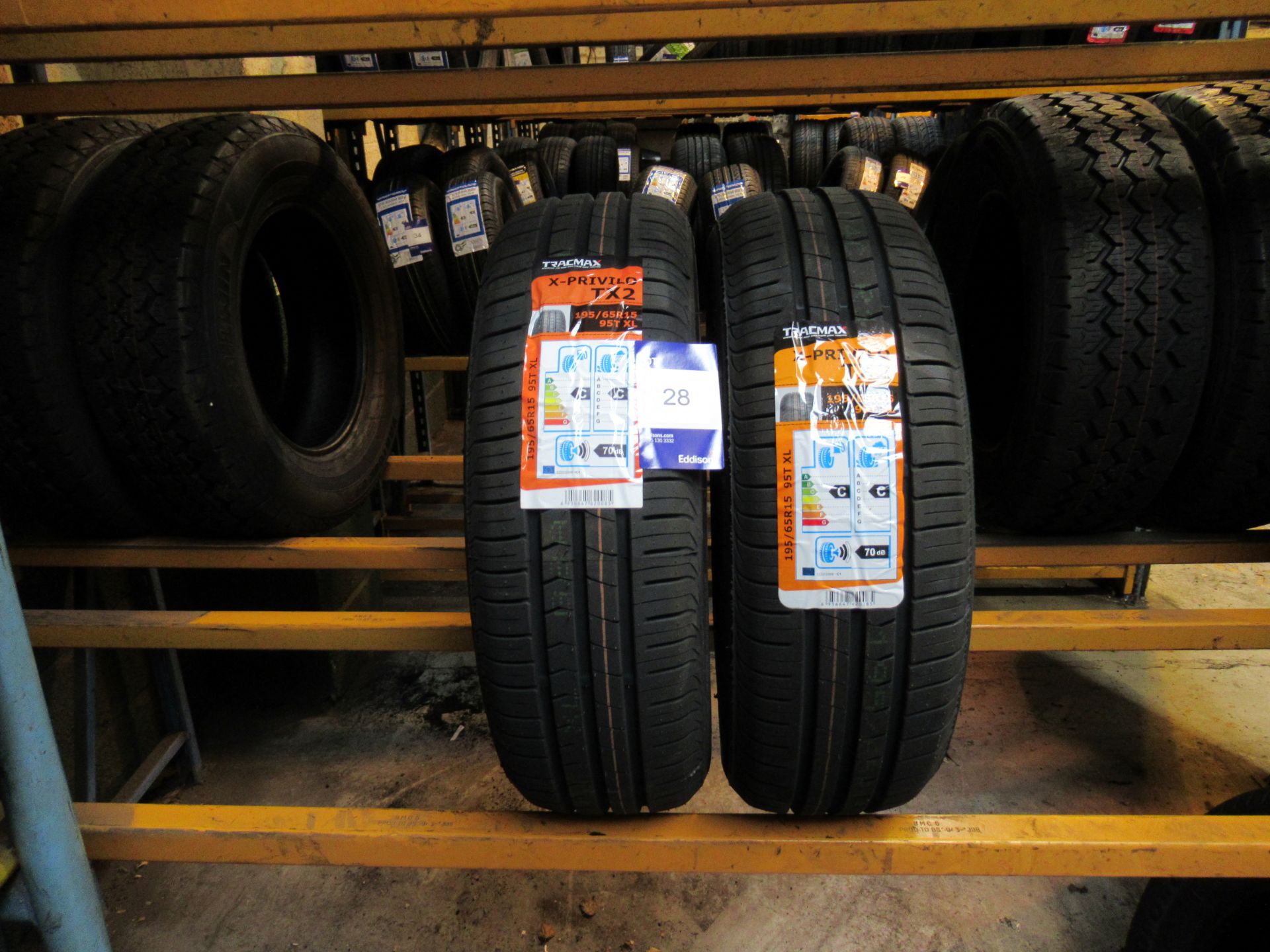 2 x Tracmax 195/65x15x1 Load Tyres - Image 2 of 2